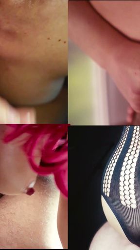 A compilation of split-screen cumshots, where will you watch as you cum?   Clip 1
