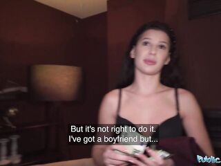 Lonely Party Hotty Creeps Off for Casting - Public Agent