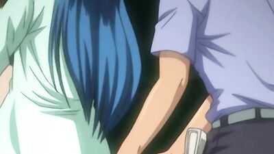 Watch these busty anime babes get frisky in steamy lesbian action!