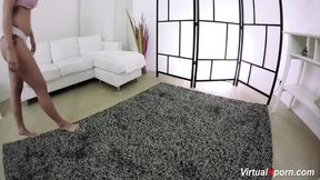 Lucia Fernandez masturbating and bending for the cam