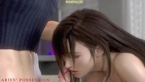 Final Fantasy 7 FF7 - Tifa + Aerith All Work 2024 WM Remix Color (Sound) By ariespossession Animation 3D Hentai