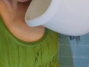PinkMoonLust Nasty Fetish Dumping FUN PEE ON MYSELF New Potty Training Piss Boy Urinal Toy Happiness
