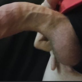 The monstrous power of grandpa in close up of horny cock.