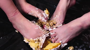 Feet Crushing Cake - Worship My Dirty Feet