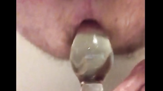 Assdrilla - Huge Glass Caboose Buttplug vol1 Assfuck Widely Opened