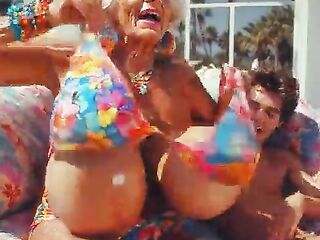 AI vid - Grandma takes bikini off - example teaser from deviantart movie scene