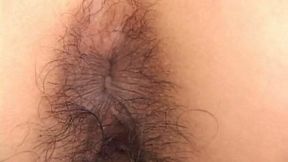 Amateur brunette whore Kirari Honjo has hairy cunt and asshole for two men