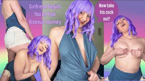 Girlfriend Begins You On Your Bisexual Journey - She brings you a man and directs sex between you two - Make Me Bi Bisexual Encouragement Femdom POV with Mistress Mystique - MP4