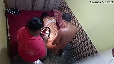 Minha cunhada veio me filmar fudendo