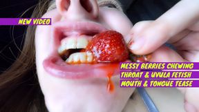 Mouth mess strawberry slurps