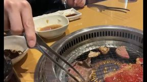 Nasty Office Worker Woman Eats Yakiniku Alone On Holidays