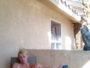 Smoking Milf on Balcony
