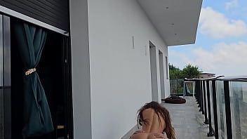 OUTDOOR HOMEMADE FUCKING with BIG COCK in my balcony - Tommy Cabrio &amp_ Susy Gala