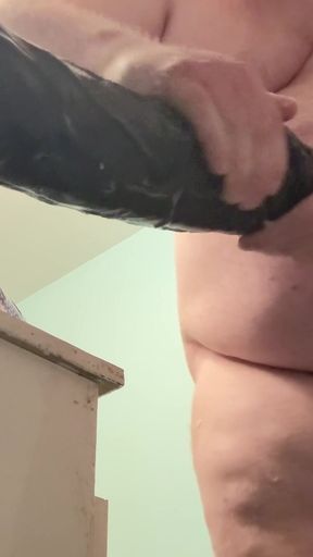 Anal Stretching Whit Massive Toy