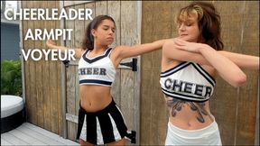 Cheerleader Stretching Armpit Voyeur