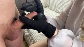 teen jerks off my cock until a fountain of cum pours out of it