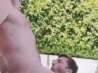 NASTYDADDY Homo Lovers Having Pool Side Hook Up