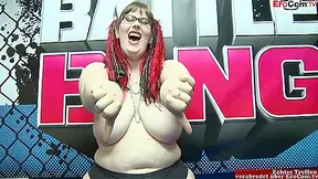 Bbw With Glasses Fuck In Her Black Nylons With The Boxer With April Oneil