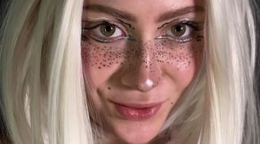 (🥴) Close-up of the Lady f**ced to play with leprosy and drool with her fingers in her mouth on her glands