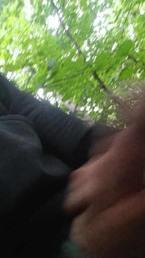 Cumshot at the Bus Stop