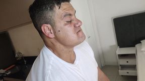 yuri gaucho - brazilian bear xxl cock fucking a hunk male - bareback interracial