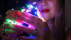 Christmas Lights - Hand And Nails Meditation (1080p HD)