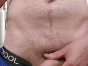 Horny at work  big cumshot