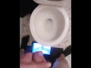 POV Transgirl Pissing On Herself and Camera; Double Angles