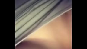 Dumb slut shows me her tits