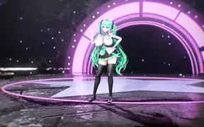 Naked 3D animation: Colored compilation of big-breasted anime fuck