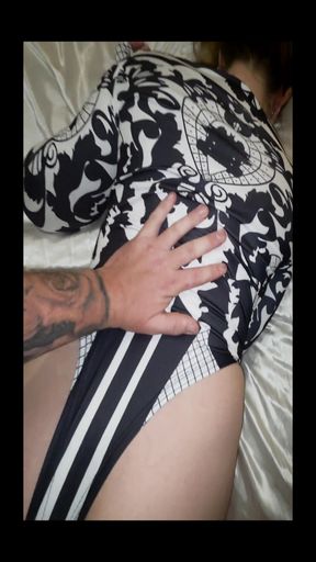 Hot mom knows her stepson loves stockings!