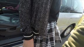 Hot Blonde Gets Her Ass Fucked While Washing the Car!!