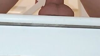 I love Double Penetration with huge suction toy and penis