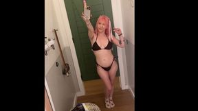 public dressing room bikini tryon