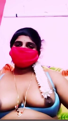 Desi Housewife Video Call Sex with Boy Friend. Telugu Dirty Talks.