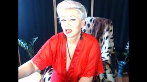 Mature wife for sale-9! (Aimee Hot MILF, aka AimeeParadise)... Cool whore, fishnet, moaning orgasm, red shoes...