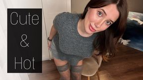 Stockings Tease from a Cute Girl