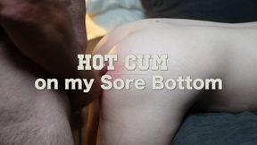 Hot Cum all over my sore Spanked Bottom- HD 1080p MOV