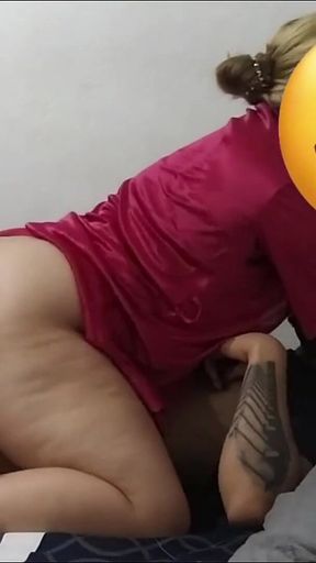 Watch Your Wife Ride on Your Boss's Cock