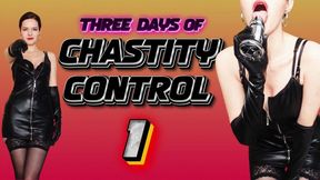 Three days of chastity: Day 1 - From man to locked pet