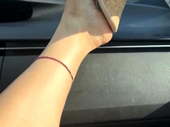 Maitresse Madelines solo foot fetish POV