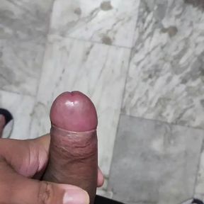 Desi boy jerkoff his big dick and enjoying