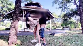 Take a video of fucking a beautiful girl in a park