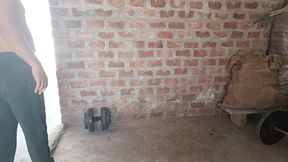 I got completely naked while working out.