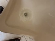 Urinal pissing public restroom