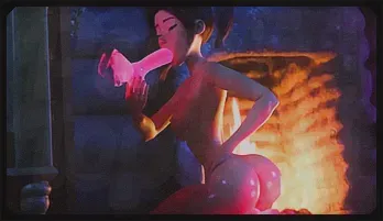 Twin Magic Dildos 3D Sex Animation - Delicate Perv Babe Big Ass Blowjob Cumshot