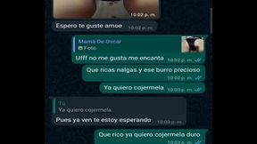 CON LA JEFA DE MI AMIGO OSCAR DO&Ntilde_A MARY ME DA UNAS MAMADAS Y LE GRABO EL CULO