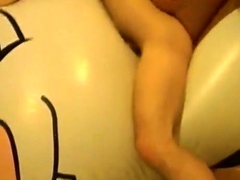 Giant inflatable toy humping cum