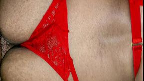 Slutty sister-in-law with cum dripping from her pussy