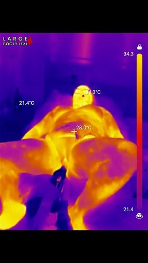First BBC Sex Machine Fuck: Oiled up BBW Cums Hard on Your Massive Cock, 15 Min Ride and Cum Countdown, POV Thermal